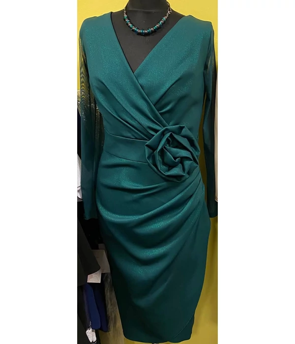 Gold Rose Sötétzöld alkalmi ruha