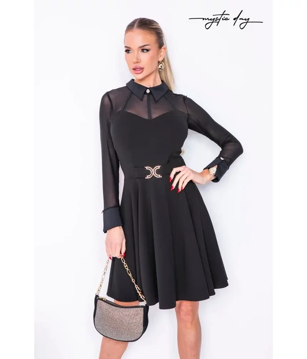 Mystic Day Milánó loknis ruha fekete 
