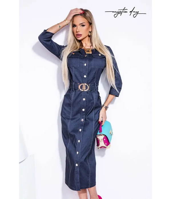 Mystic Day Lara gombos midi farmerruha