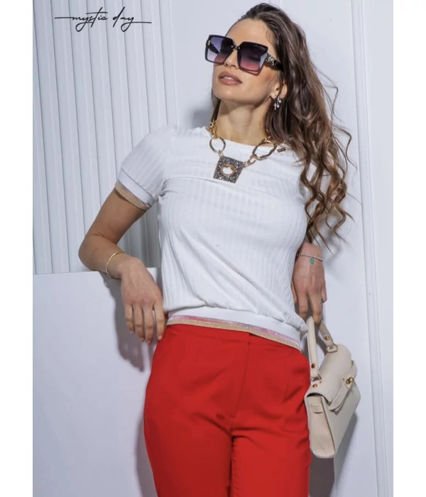 Mystic Day kötött felső ekrü