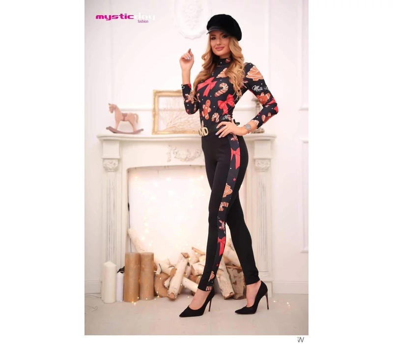 Mysticday Bőrbetétes leggings