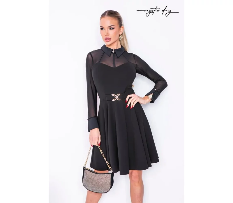 Mystic Day Milánó loknis ruha fekete 