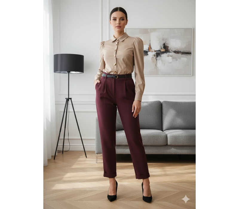 Rouge Avenue Gina nadrág bordó